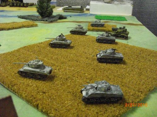 tanks in a field